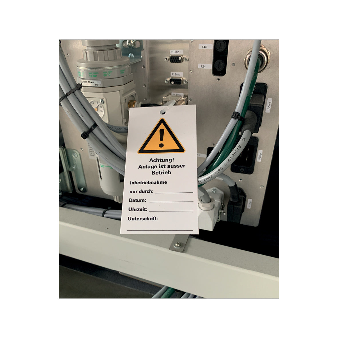 Wartungsanhänger, 76 x 147 mm, 6.W-303, Ausser Betrieb, KU, VE 10 Stk.