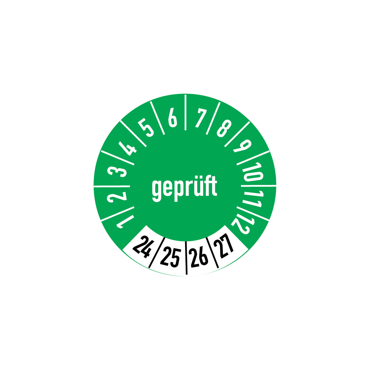 Prüfplakette, 4.P-102, Prüftermin