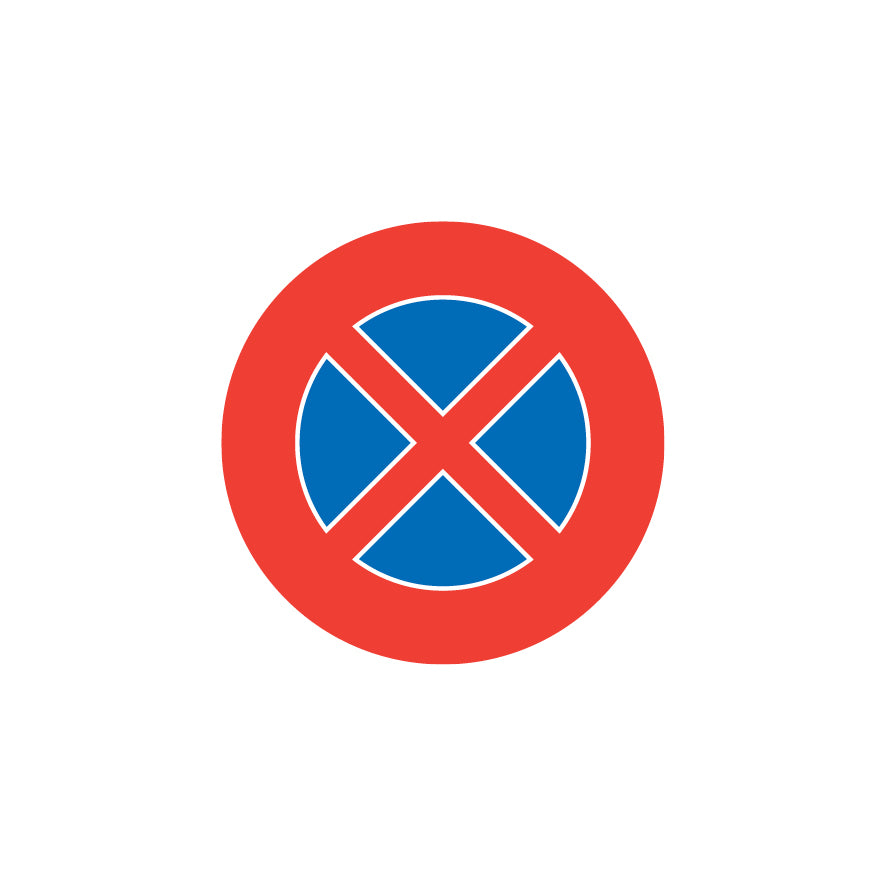 2.49 Halten verboten, Vorschriftssignal