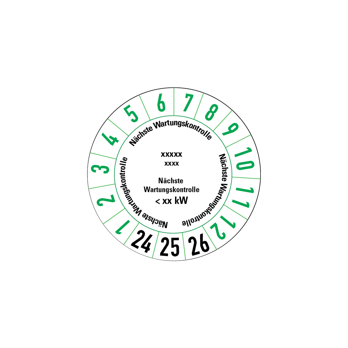 Prüfplakette, 4.P-515, Individuell