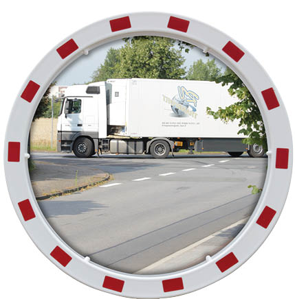 Verkehrsspiegel Acryl, ø 800 mm, 5.2 kg, 15-22 m Beobachtungsabstand, R2