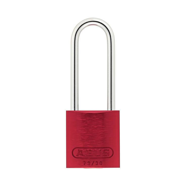 Vorhängeschloss Elox rot, Bügel: H 50 mm, ø 5 mm