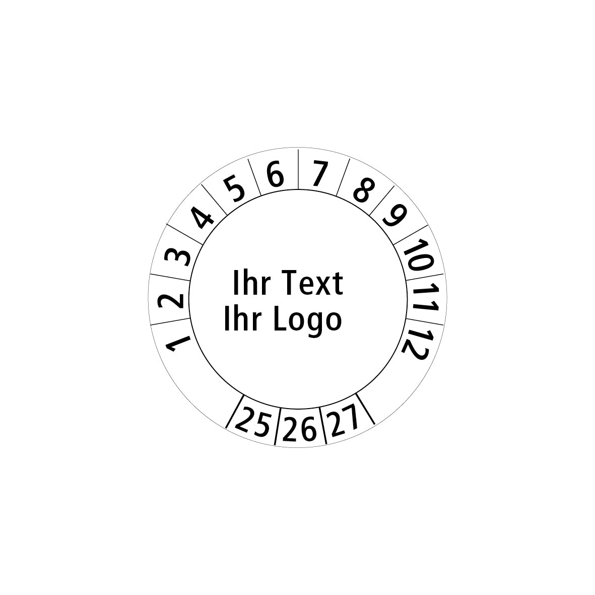 Prüfplakette, 4.P-519, Individuell