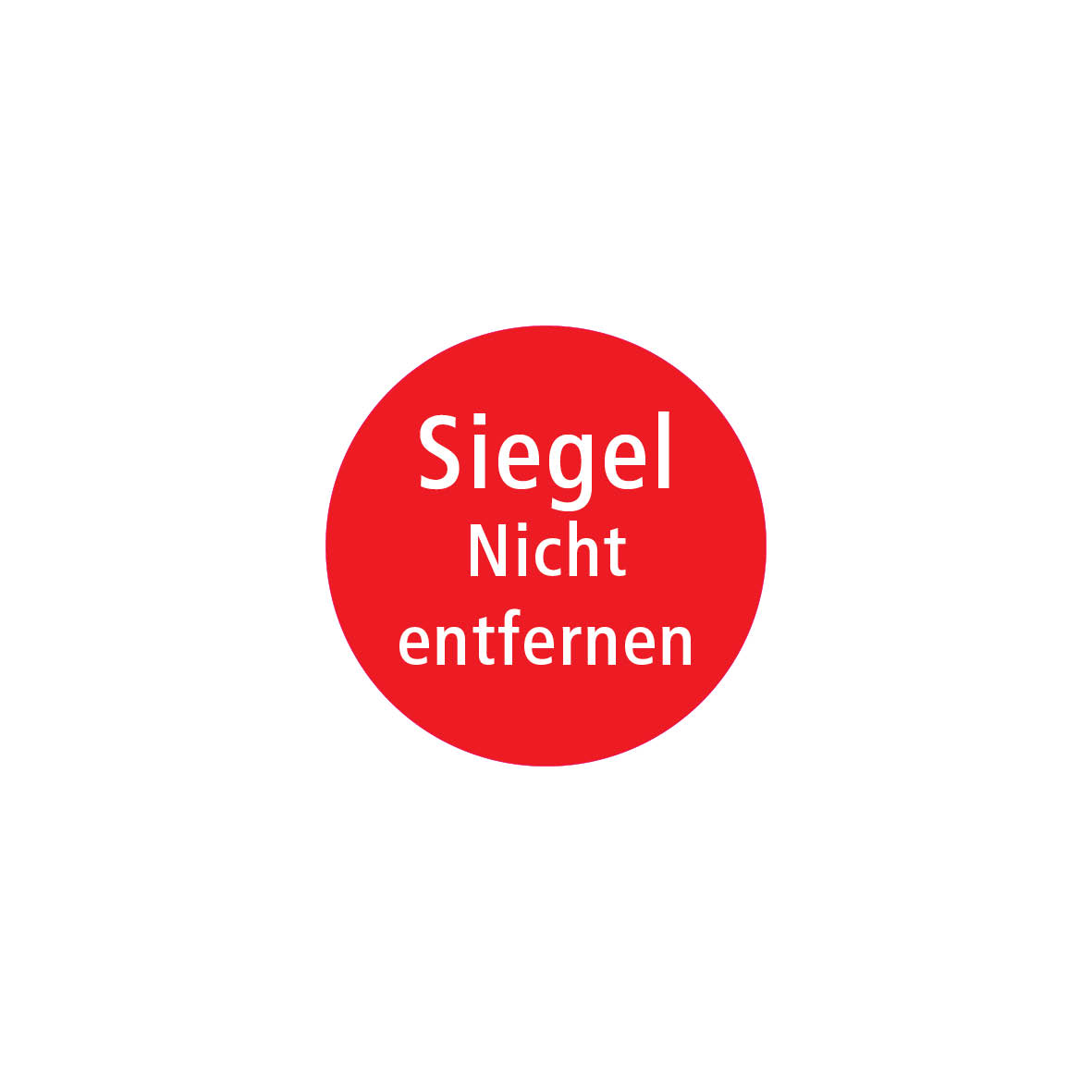 Sicherheitssiegel 4.0108, FO-F, rot/weiss, "SIEGEL-Nicht entfernen"