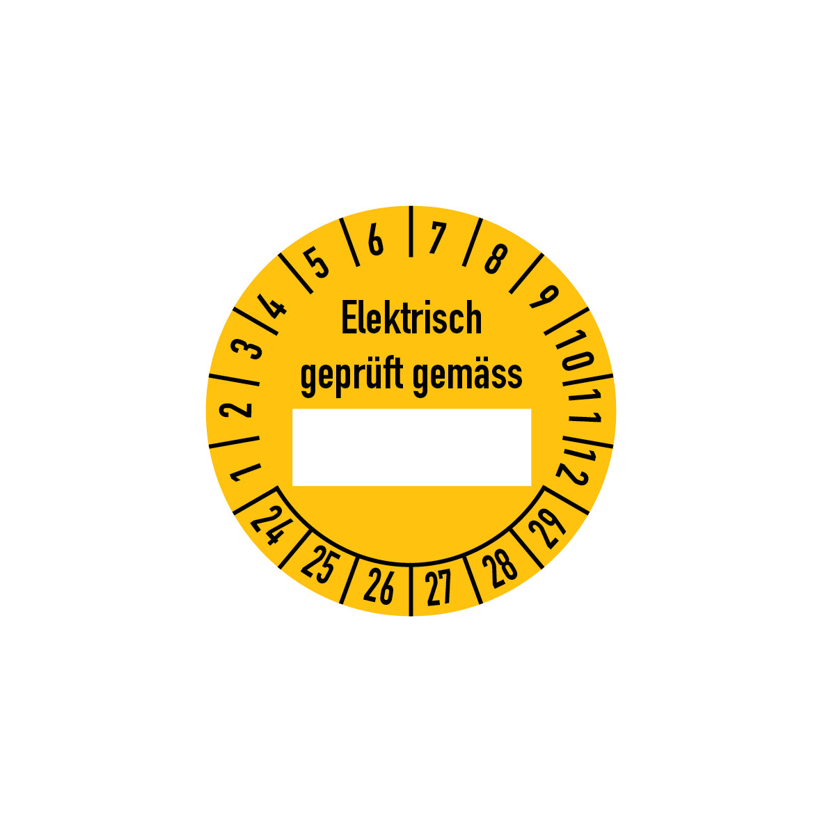 Prüfplakette, 4.P-265, Elektro