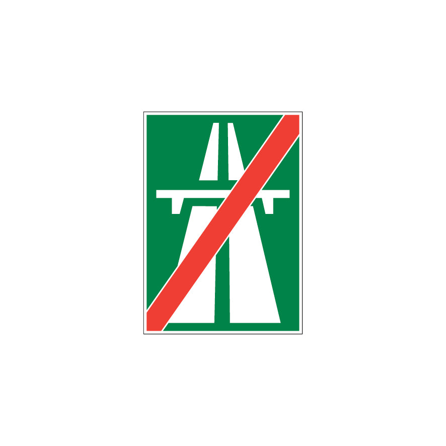 4.02 Ende der Autobahn, Hinweissignal