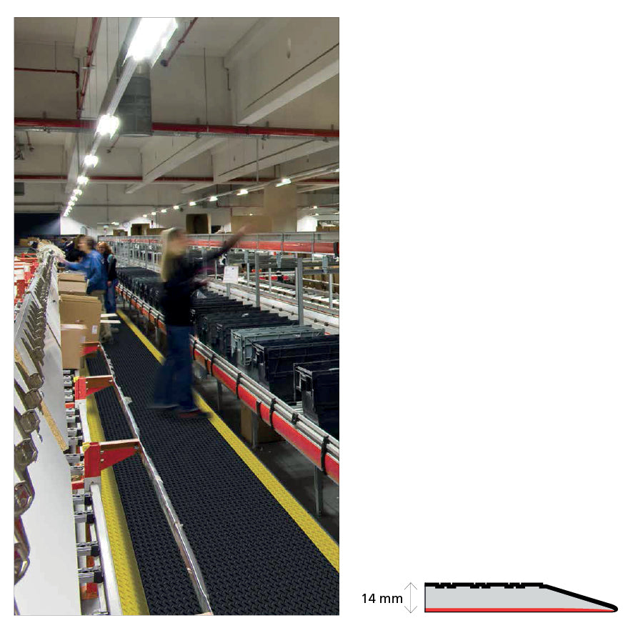 Ergo Arbeitsplatzmatte Cushion Trax, schwarz, 91 x 600 cm