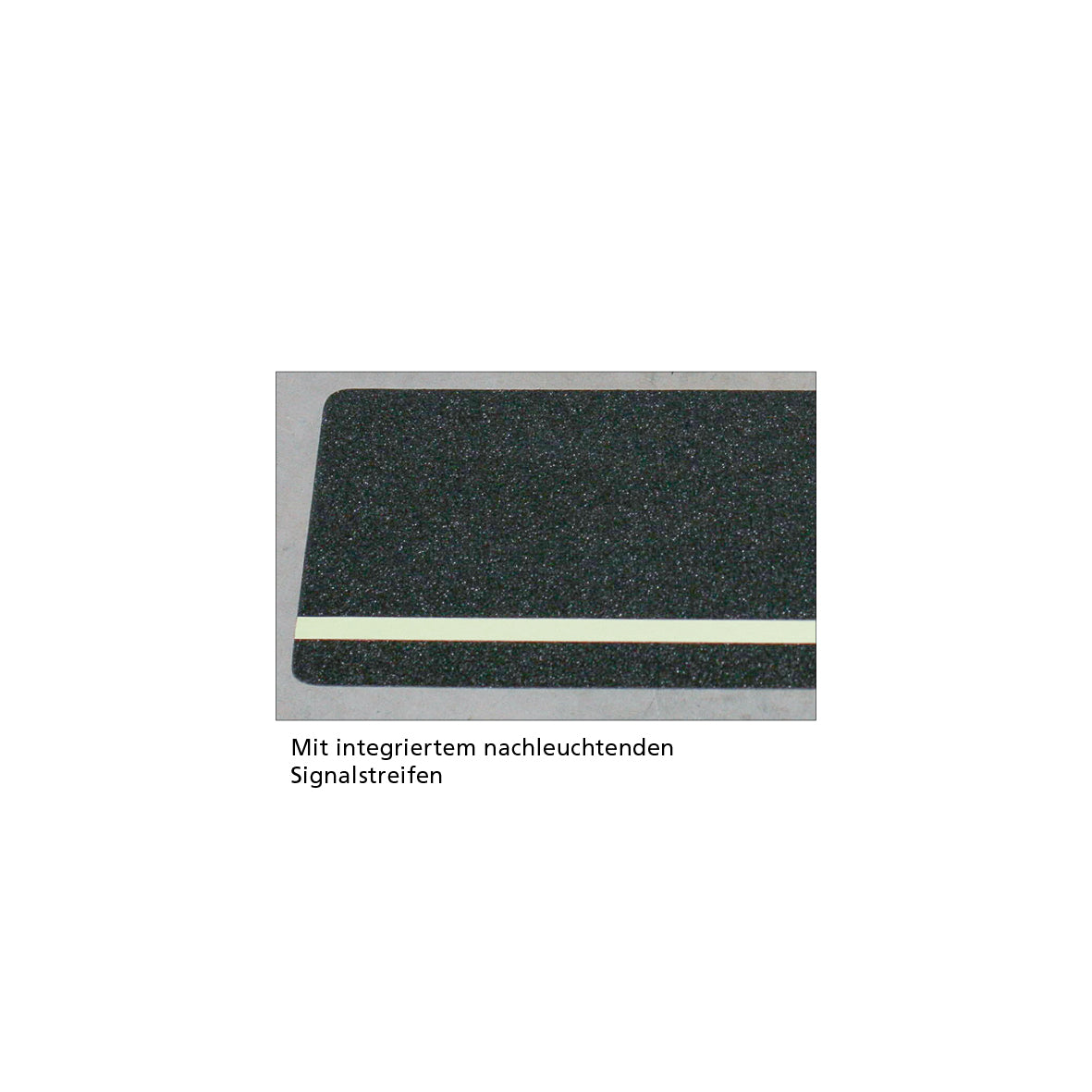 Antirutsch Multifunktionsbelag schwarz, mit Streifen nachleuchtend Rolle 100mm x 18,3m
