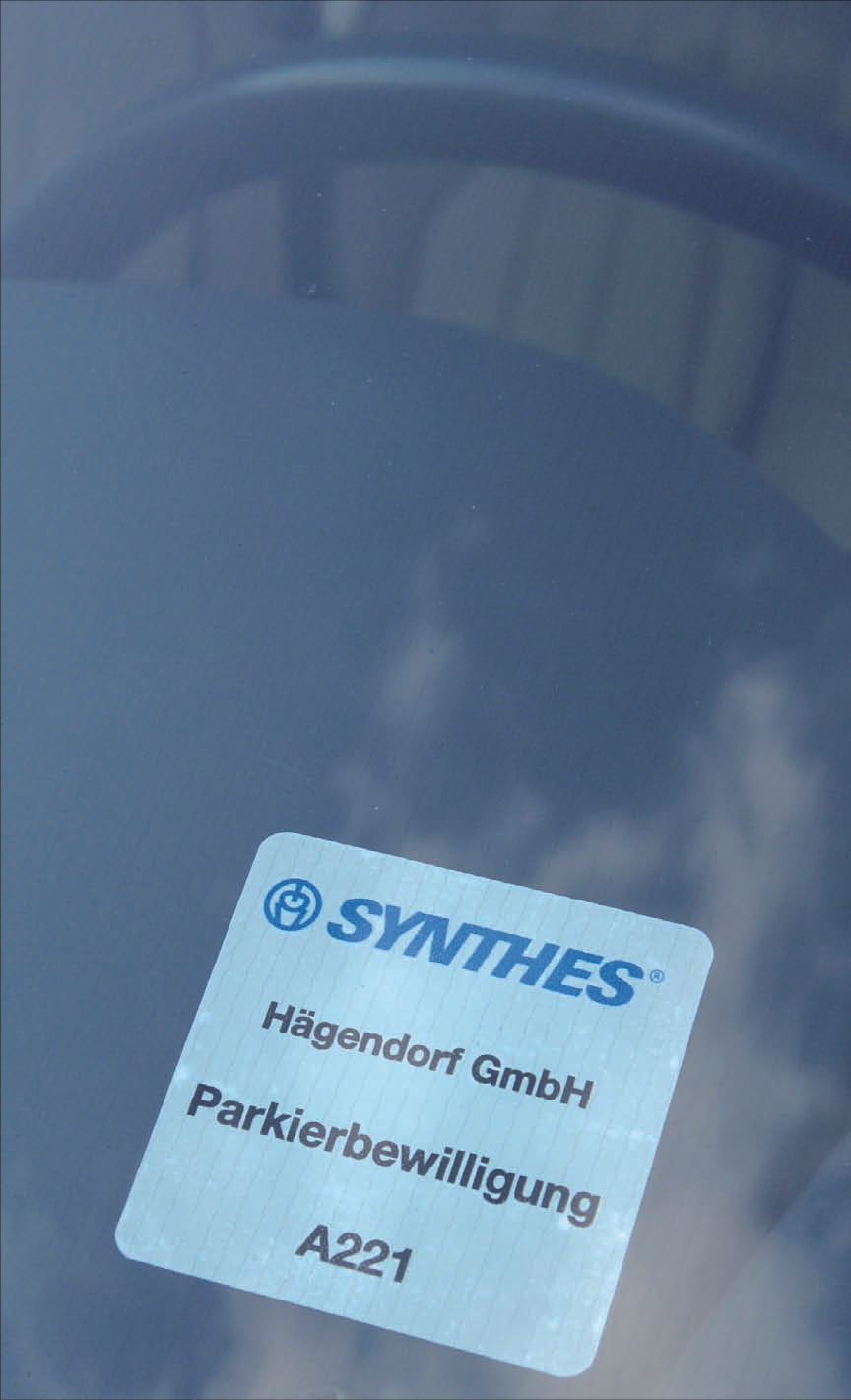 Parkplakette beschriftbar, Folie selbstklebend (FO): 80 x 80 mm