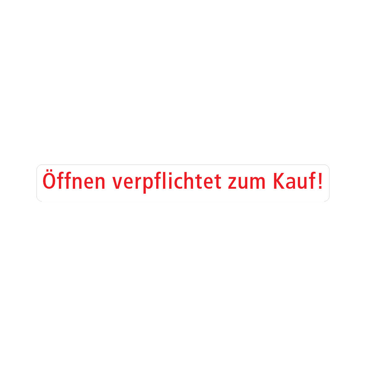 Kontrollsiegel 4.0126, FO-F, VE = 100 Stk., 50 x 7 mm, weiss/rot, Öffnen verpflichtet zum Kauf