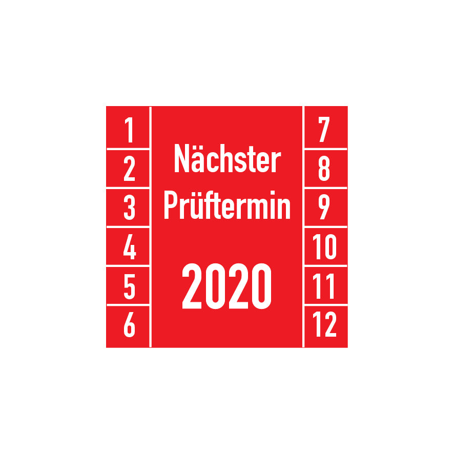 Prüfplakette, 4.P-051, Prüftermin