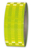 Konturenmarkierung, für LKW's mit Festaufbauten, R2, "823", gelb-fluor, Reflektierend, 50 mm/10 m