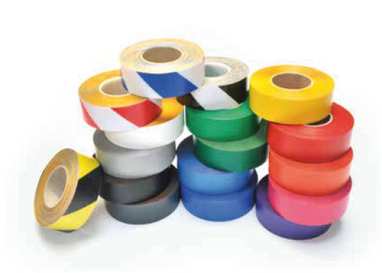 Bodenmarkierband Standard überfahrbar, 0.5 mm, PVC-Band, 50 mm x 25 m, weiss