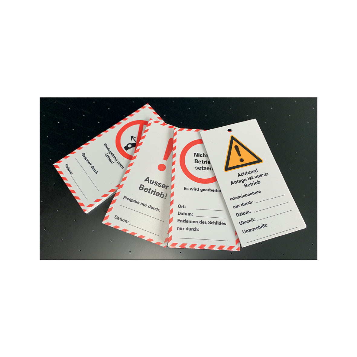 Wartungsanhänger, 76 x 147 mm, 6.W-303, Ausser Betrieb, KU, VE 10 Stk.