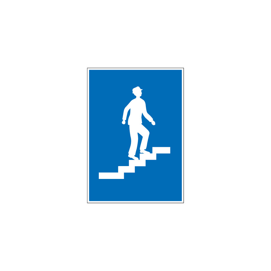 4.13a Fussgängerüberführung rechts, Hinweissignal