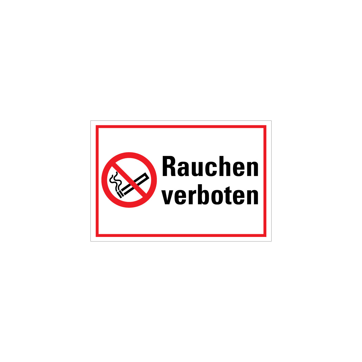 6.V-106 Kombischild Rauchen verboten, Verbotszeichen, ISO