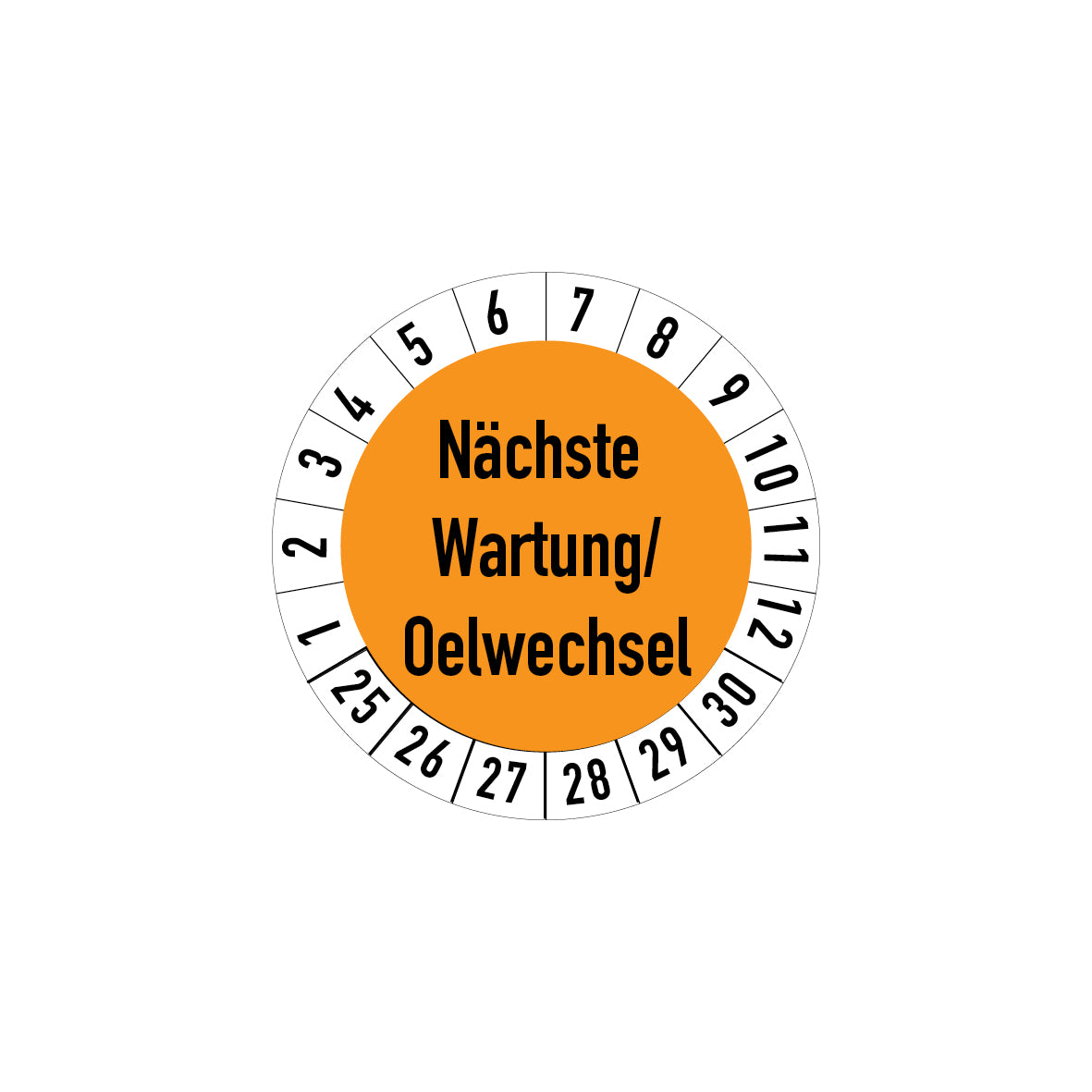 Prüfplakette, 4.P-133, Wartung