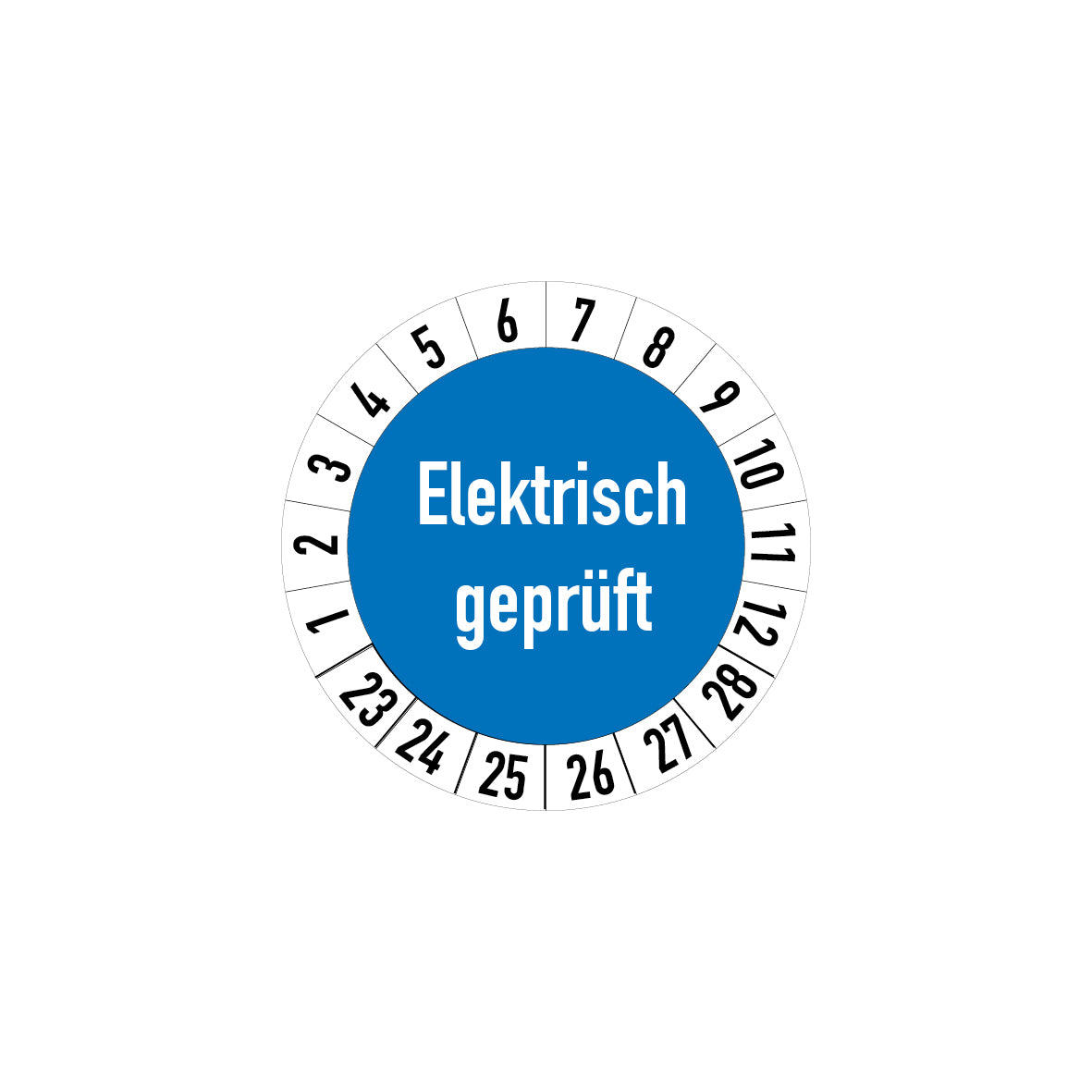 Prüfplakette, 4.P-244, Elektro
