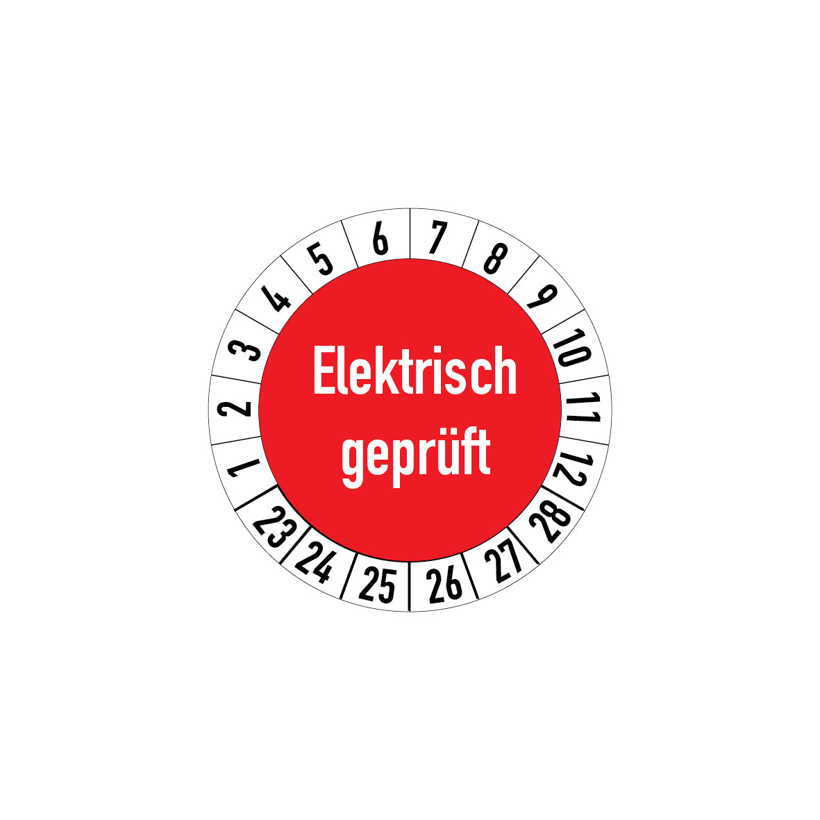 Prüfplakette, 4.P-242, Elektro