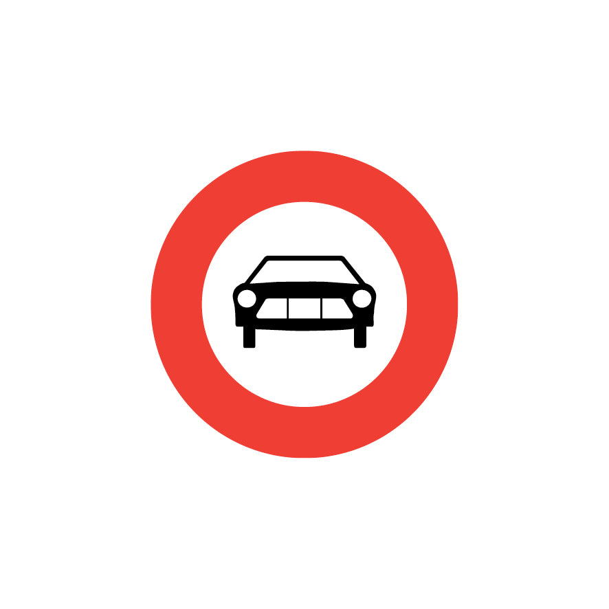 2.03 Verbot für Motorwagen, Vorschriftssignal