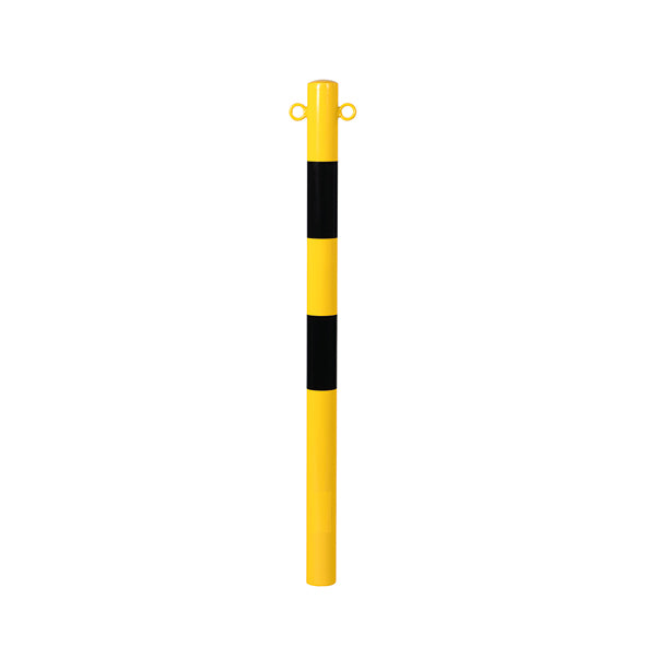 Kettenständer 60, 2 Ösen, gelb-schwarz, ø 60 mm, Höhe: 1000 mm
