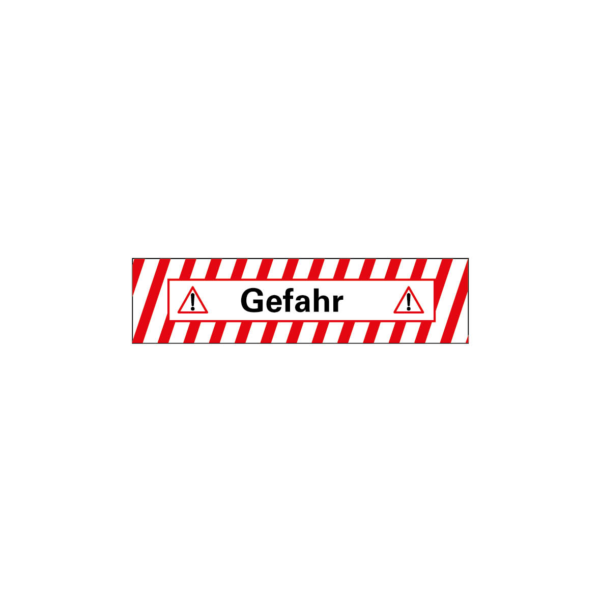 Antirutsch Warnmarkierung, 10.0016, rot-weiss, selbstklebend, R10, 800/200 mm, Gefahr