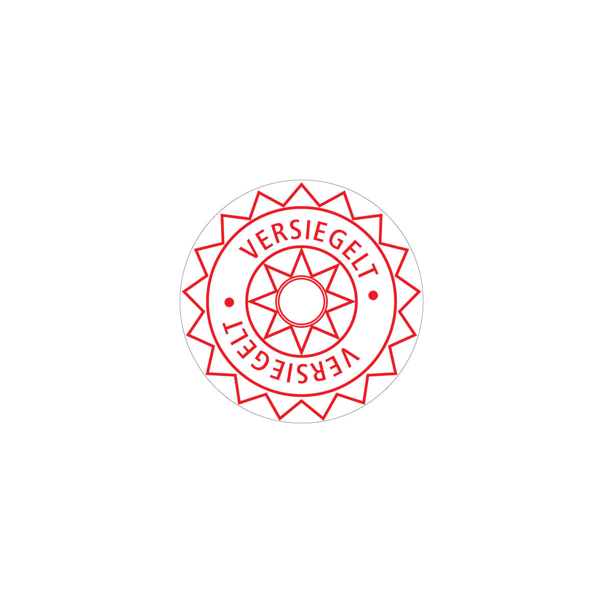 Sicherheitssiegel 4.0117, FO-F, weiss/rot, "VERSIEGELT"