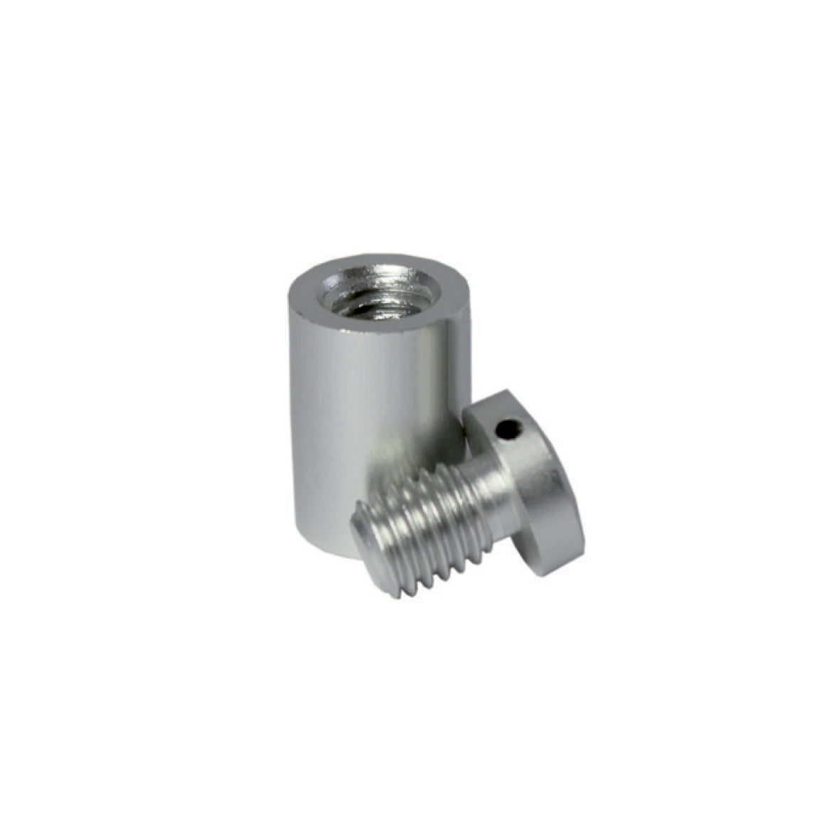 Wandschild Plexiglas Abstandhalter, Fisso Mix Alu, 4er-Set, Alu titan, 20/13 mm, VE 4 Stk.