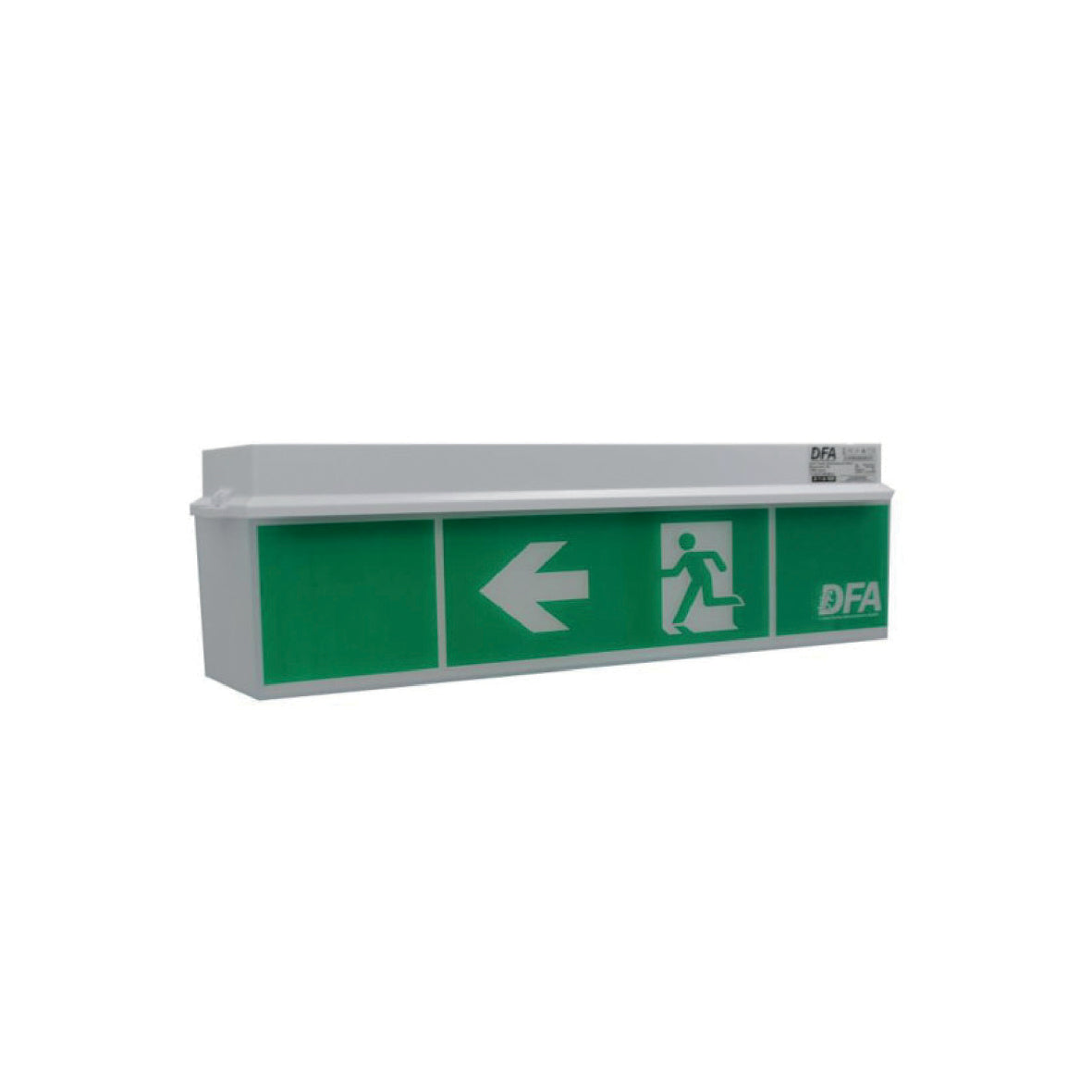 Notleuchte K2, K2, Polycarbonat, Wand- oder Deckenmontage, LED, IP54, 18 m Erkennweite