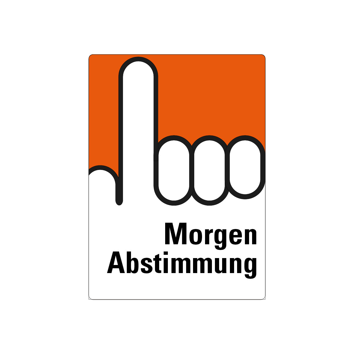 Plakat, Morgen Abstimmung, 7.0325, 895 x 1280 mm, Blueback APG konform, VE = 5 Stk.