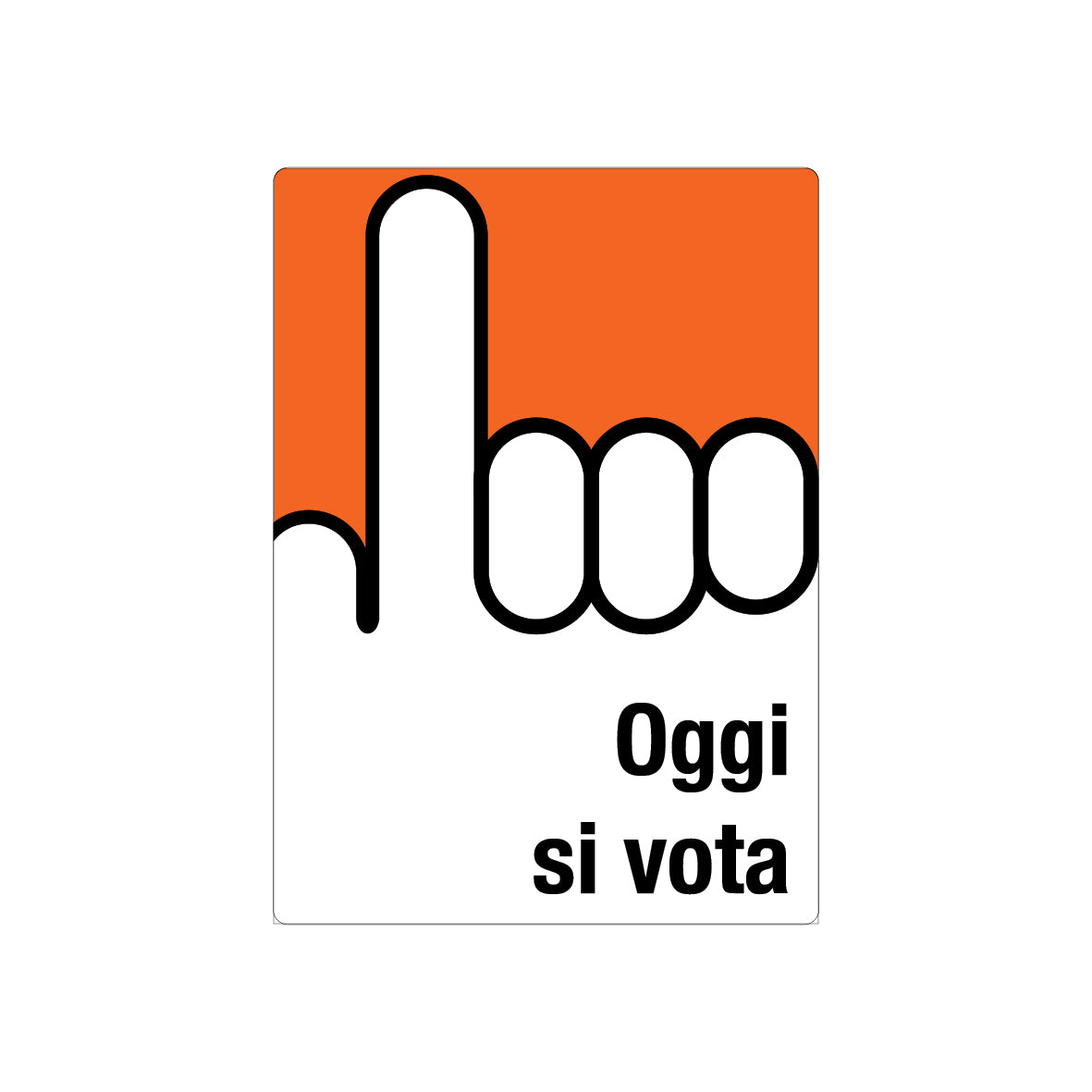 Plakat, Oggi si vota, 7.0316, 895 x 1280 mm, Blueback APG konform, VE = 5 Stk.