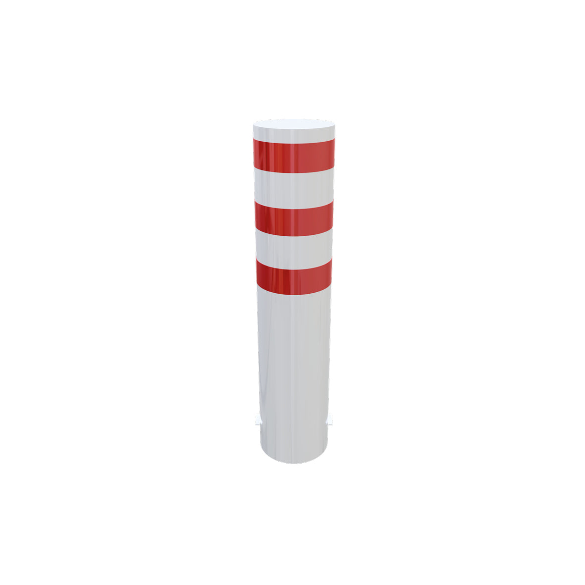Stahlrohrpoller ø 323 mm, 5.0 mm, L = 2000 mm, verzinkt, zum Einbetonieren, mit aufgeschweisster Kappe