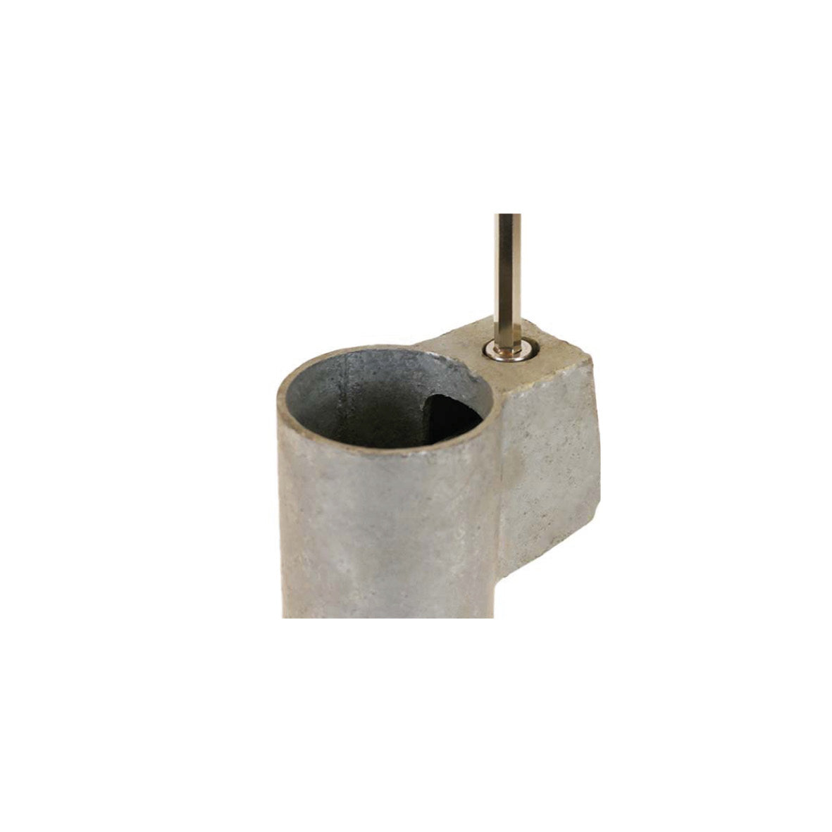 Bodenhülse mit Feststellvorrichtung, für Standrohr 1 1/2" (48 mm), Länge 300 mm