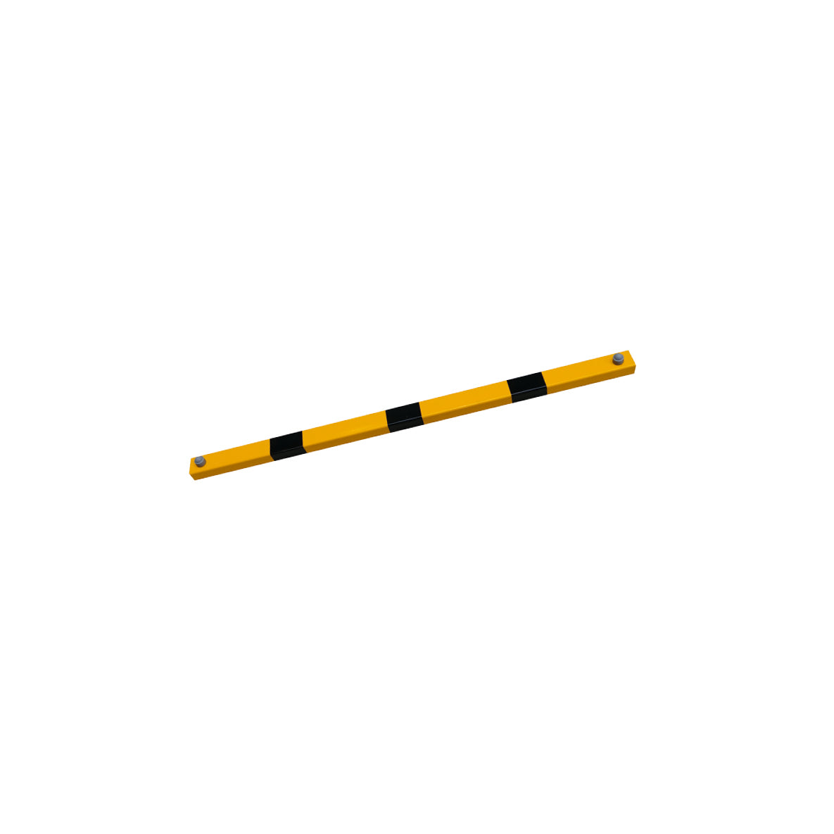 Schutzgeländer 70, Querholm, 2300 mm, verzinkt, gelb-schwarz