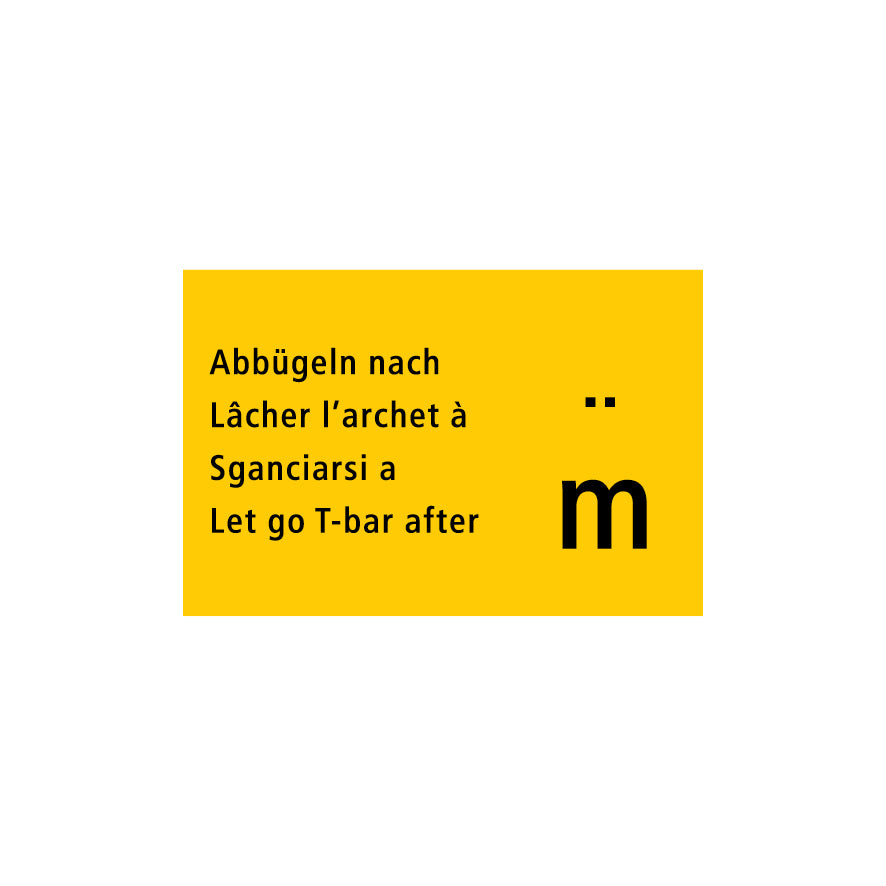 Anlagetafel, 1.0065, Abbügeln nach .. m, 70/50 cm, Alu Composite 3 mm