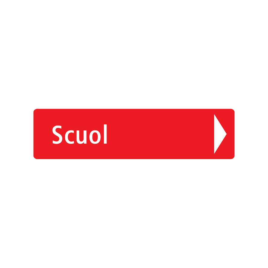 Pistenmarkierung, 1.0110, mit Text nach Wunsch oder Ihrem Logo, rot, 70/15 cm, Alu Composite 3 mm