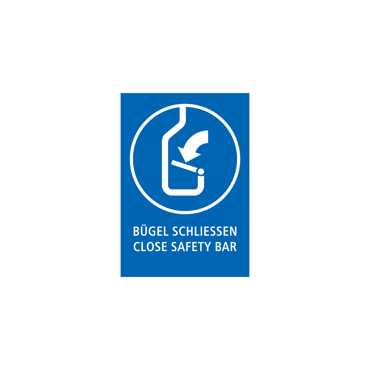 Pisten- und Anlagemarkierungen nach Ö-Norm,, 1.0201, Bügel schliessen, 50/70 cm, Alu Composite 3 mm