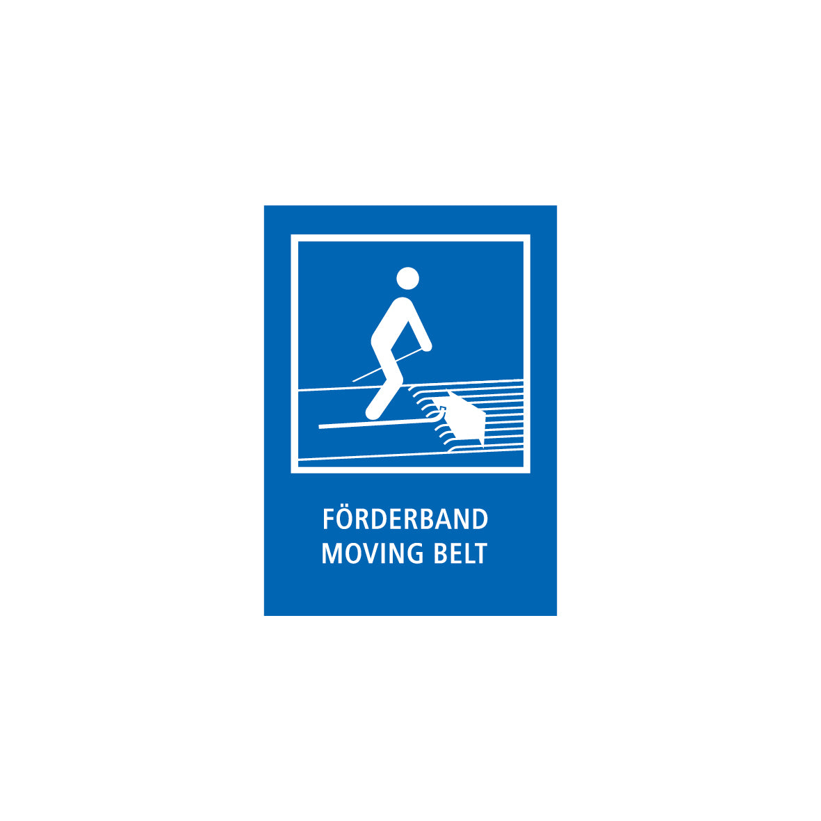 Pisten- und Anlagemarkierungen nach Ö-Norm, 1.0213, Förderband, 50/70 cm, Alu Composite 3 mm