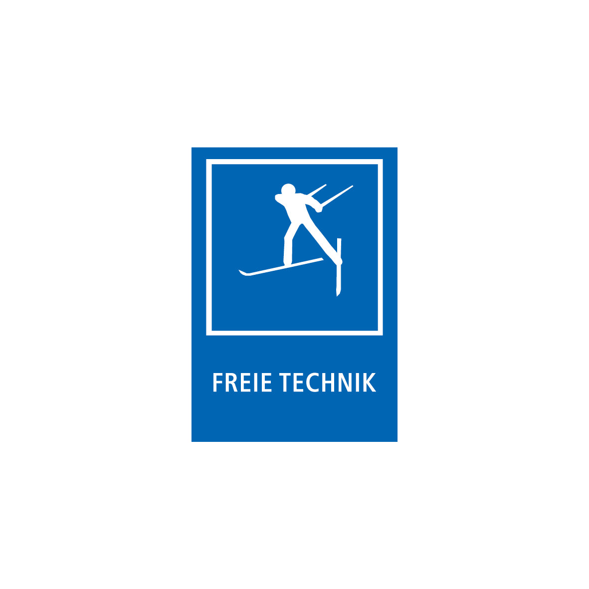 Pisten- und Anlagemarkierungen nach Ö-Norm, 1.0243, Freie Technik, 50/70 cm, Alu Composite 3 mm