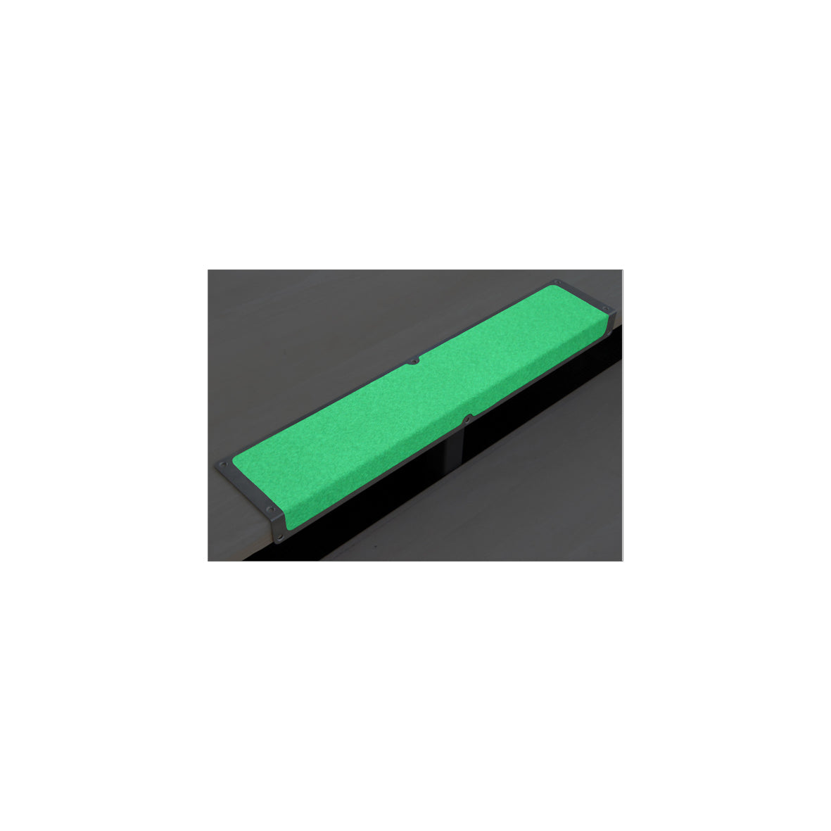 Antirutsch Kantenprofil, Alu, Nachleuchtend, 120 x 635 x 45 mm