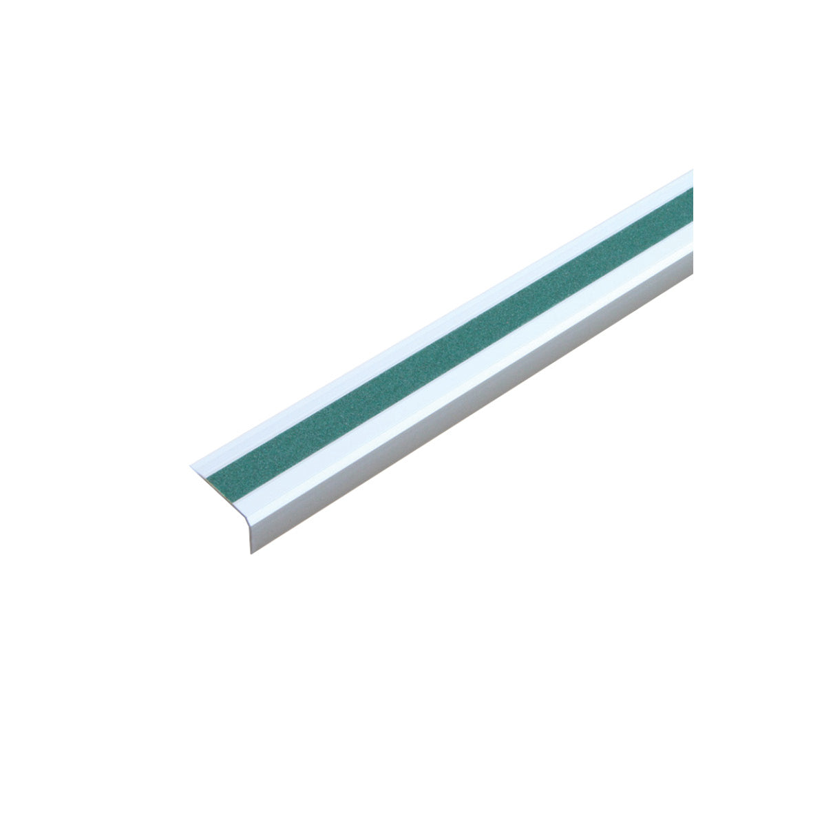 Antirutsch Treppenkantenprofil, Alu, m2, Universal, grün, 53 x 610 x 31 mm, schraubbar