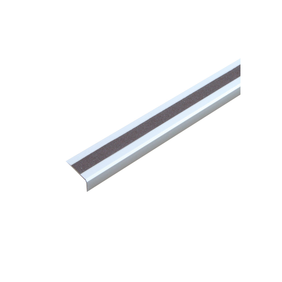 Antirutsch Treppenkantenprofil, Alu, m2, Universal, braun, 53 x 1000 x 31 mm, selbstklebend