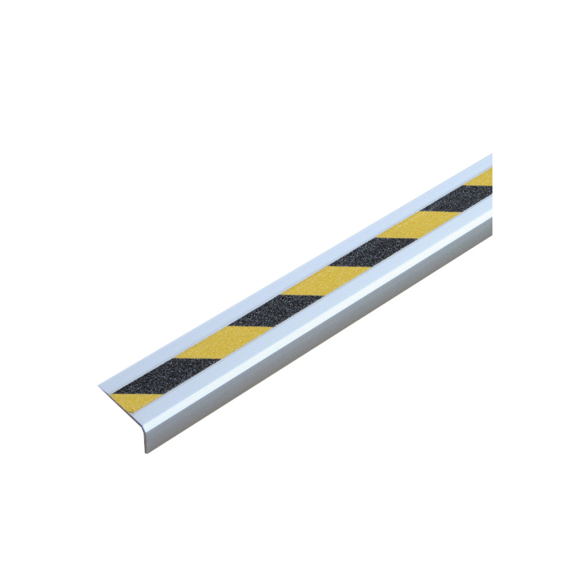 Antirutsch Treppenkantenprofil, Alu, m2 Easy Clean, gelb-schwarz, 53 x 610 x 31 mm, schraubbar
