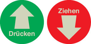 Türgriffhinterlegung, Drücken und Ziehen, FO, ø 100 mm, 6.0952, VE 10