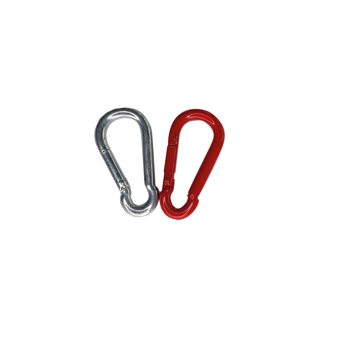 Absperrketten Zubehör, Karabinerhaken, verzinkt, weiss