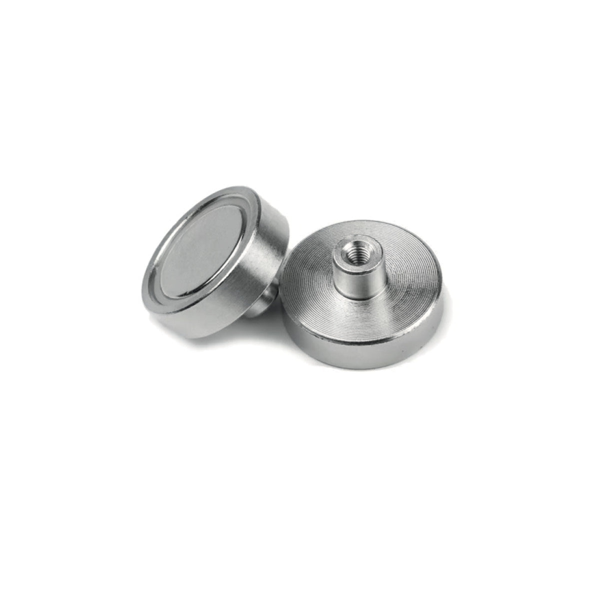 Magnete, Topfmagnet mit Gewindebuchse, ø 25 mm, Gewinde M4, Haftkraft bis ca. 18 kg, VE 5 Stk.
