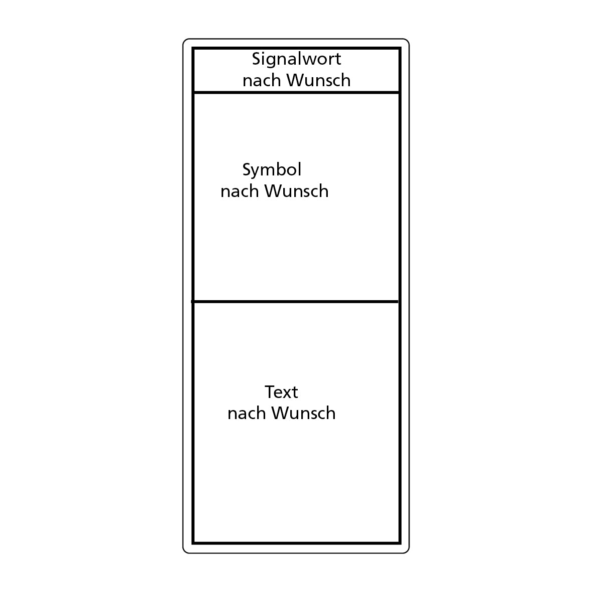 Warnzeichen ANSI, 6.W-470, FO-C, Folie selbstklebend