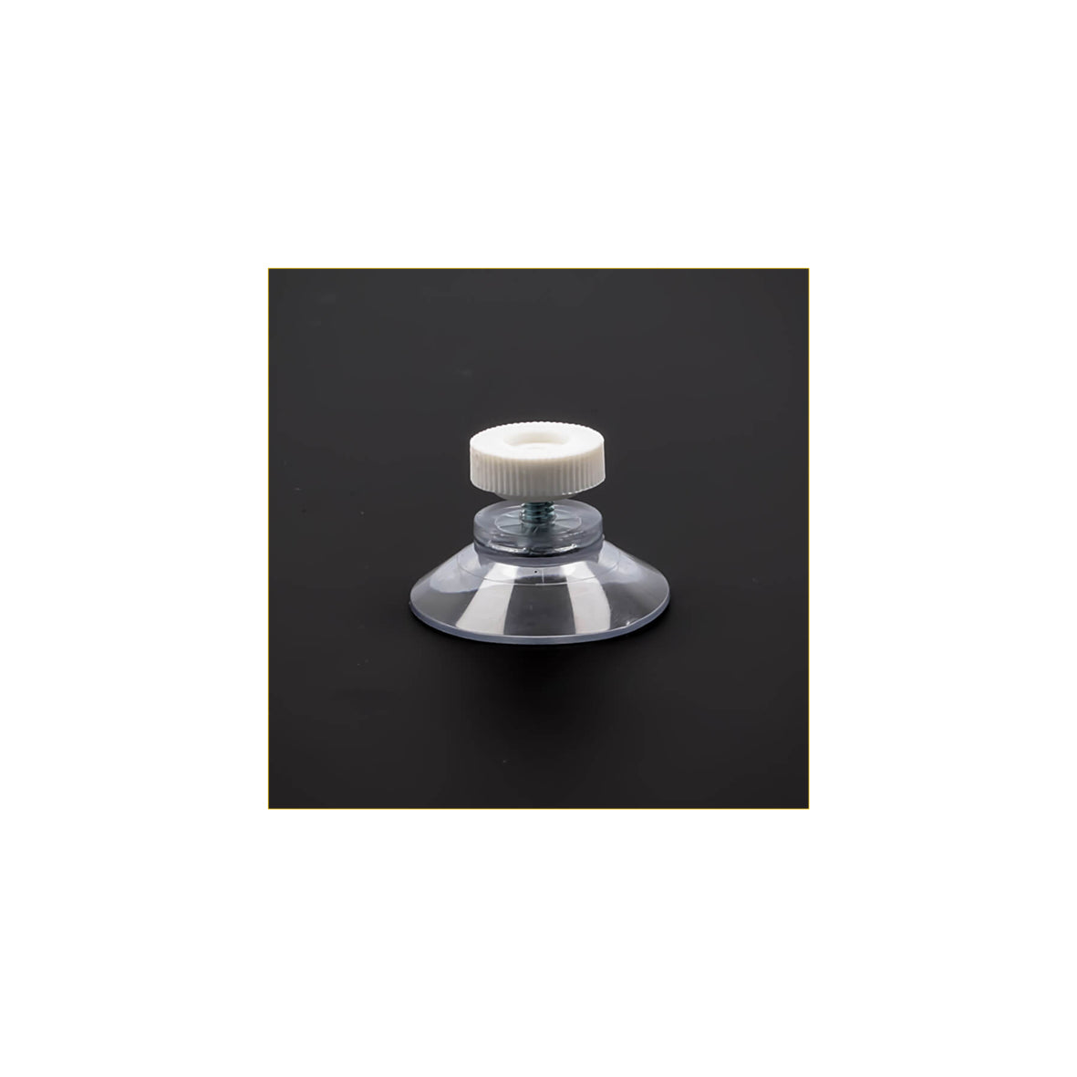 Saugnapf, Gewindestift M4, 6 mm, 30 mm, mit Mutter weiss,  VE 20 Stk.
