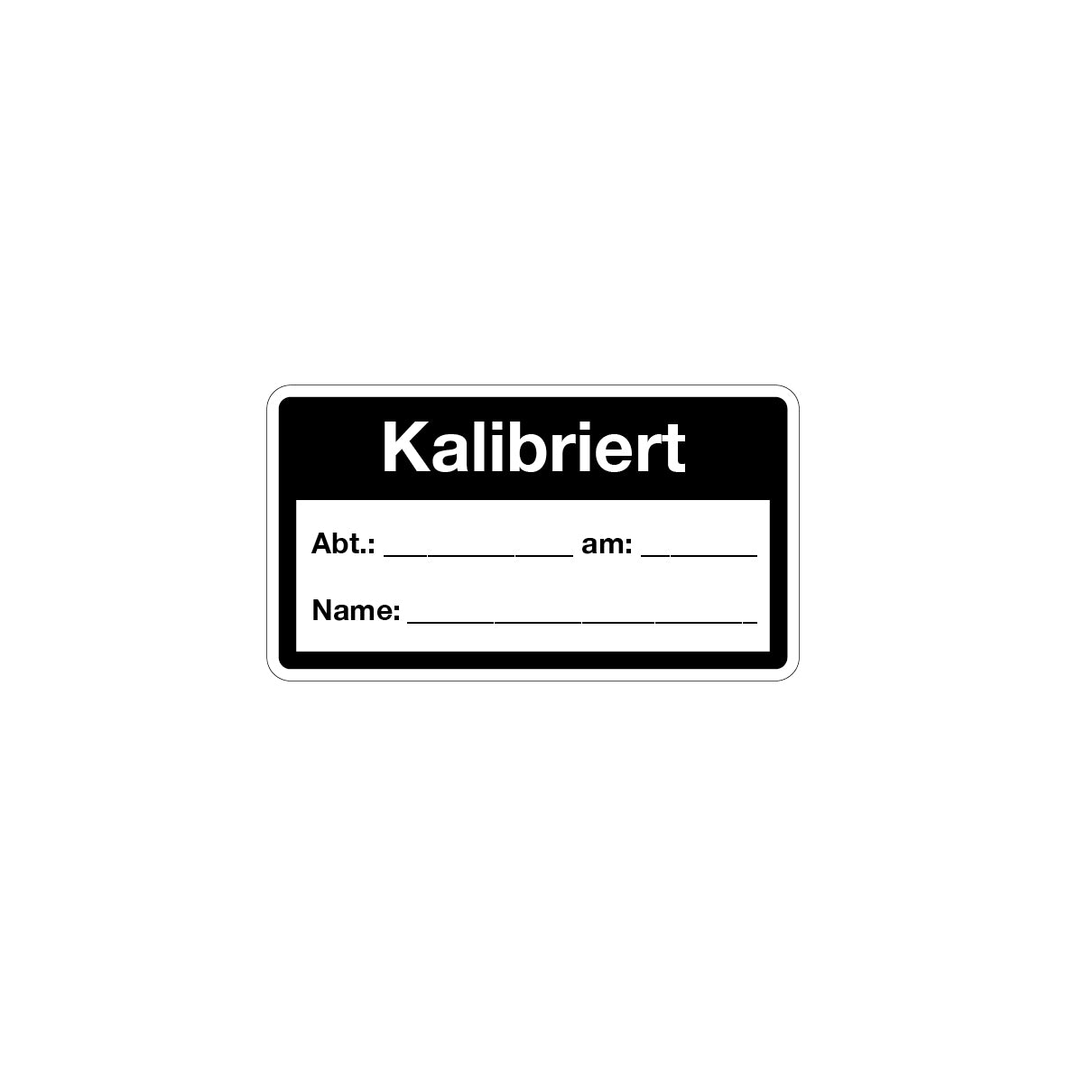 Qualitätskennzeichen, Kalibriert, 4.0276, Vinylgewebe selbstklebend, 45 x 21 mm, VE 88 Stk.