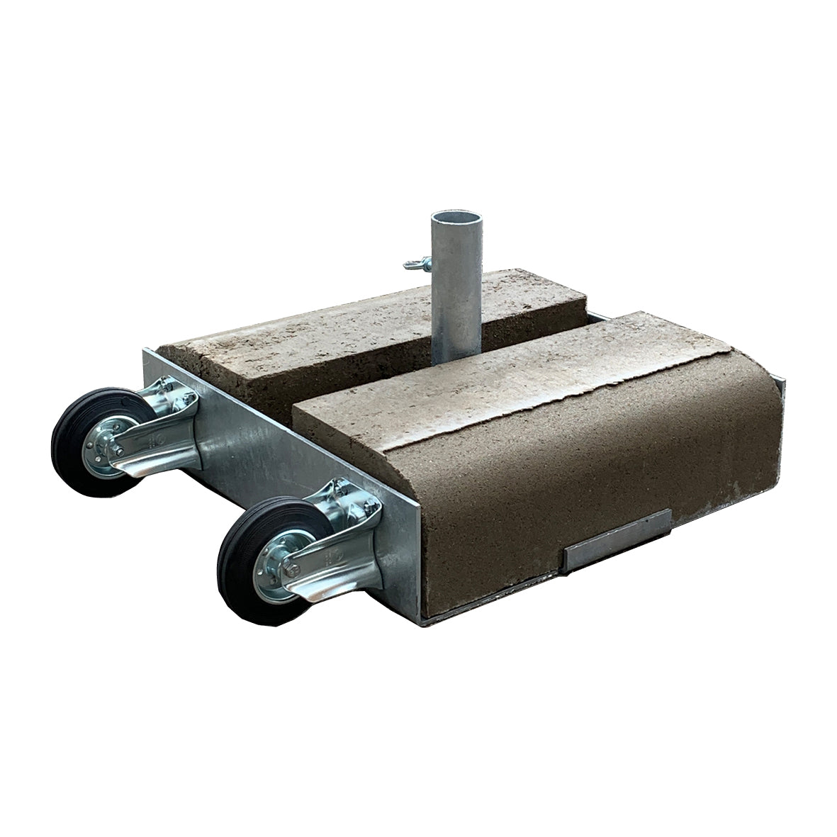 Betonsockel 80 kg, für 1 1/2" Standrohr (Ø 48.3 mm), fahrbar